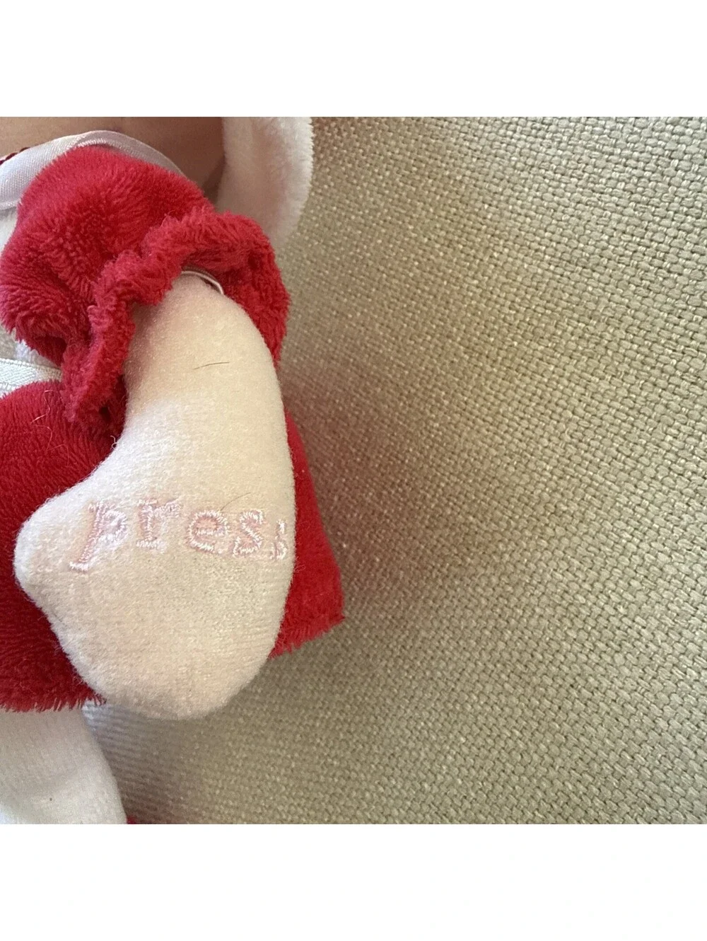 Carters Just One Year Doll Plush 10 Inch Red Sweetheart Stuffed Animal Toy